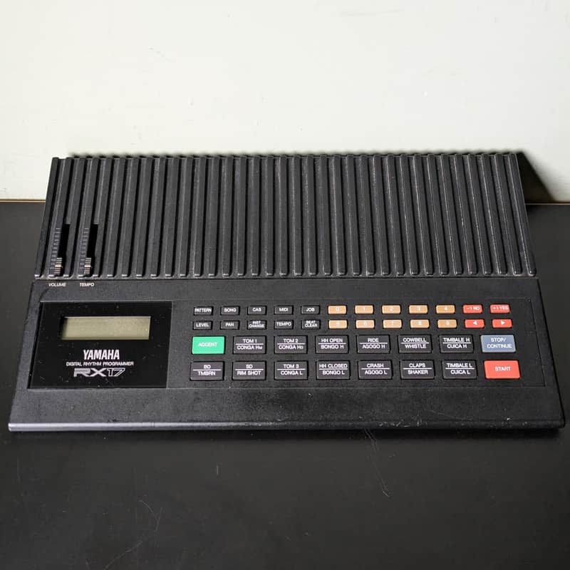 Yamaha RX17 Digital Rhythm Programmer Vintage Drum Machine 1987 - Black image 1