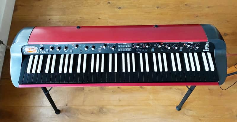 Korg Korg SV1-73 Stage Vintage Digital Piano 2012 - Reverse keys, red body image 1