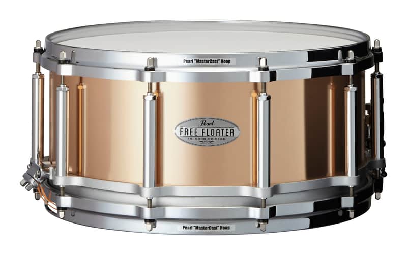 Pearl FTPB1465 Free-Floating 14x6.5" Phosphor Bronze Snare Drum image 5