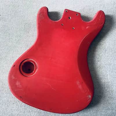 Red Basswood Mini Guitar Body DIY Project image 3