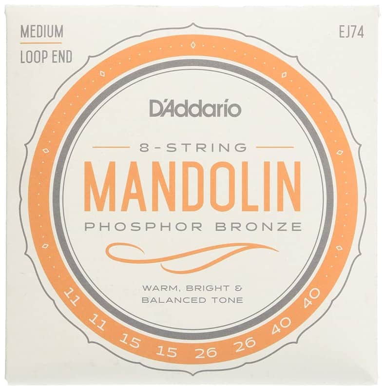 D'Addario EJ74 Mandolin Phosphor Bronze J74 Strings 11-40 Medium image 1