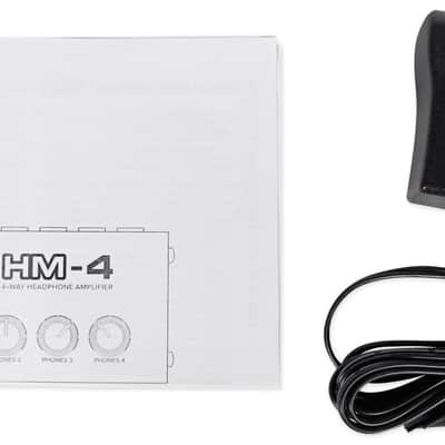 Mackie HM-4 4-Way Distribution Headphone Amplifier Amp w/4 Headphone Outputs image 4