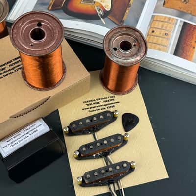 General Vintage Tone “ NOS Wire “ Handwound Pickups for Stratocaster ®️ Original Pre CBS Phelps Dodge 1958 Magnet Wire Ltd. Ed. Heavy Formvar mid 50’s image 2