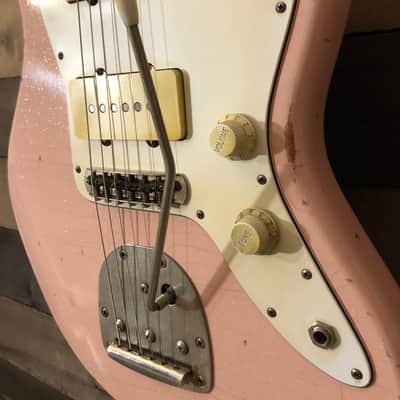 Von K Guitars J-Master Offset Body Shell Pink Prism Flake Nitro Lacquer Finish image 4