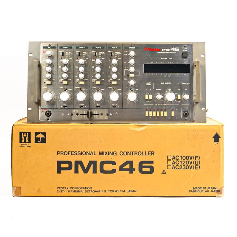 Vestax PMC-46 Rotary Mixer – Rare 4-Channel Analog DJ Mixer (With