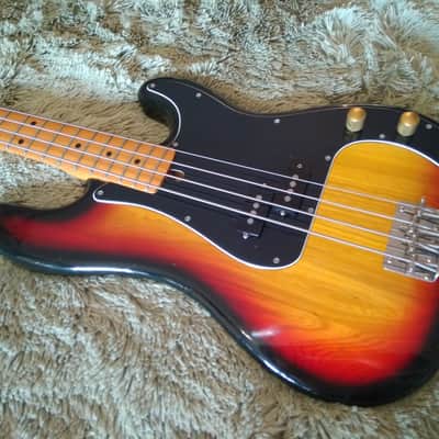 Cat sells Killer Bass :-) Greco Precision Bass 1980 Sunburst PB600S model \m/ image 5