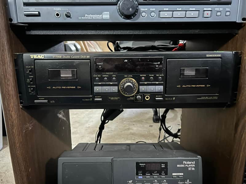TEAC W-790R Double Cassette Deck Player Recorder image 1