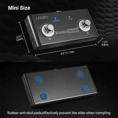 LEKATO Wireless Page Turner Pedal Bluetooth Foot Pedal for Tablets Phone (Android & IOS system above version 13.4 support) - External Pedal for LEKATO Loop Pedal Tuner Switching Control image 5