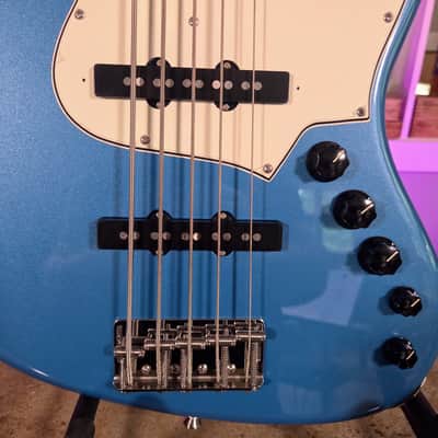 Alleva Coppolo LG5 Standard in Blue Metallic with Bound Indonesian Rosewood Fingerboard & AC In-House 60s Pickups image 3