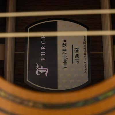 Furch Vintage 2 D-Sra Dreadnought Acoustic Guitar, 1 3/4" Nut, Solid Spruce Top image 2