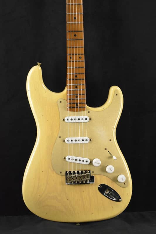 Mint Fender Limited Edition 1954 Roasted Stratocaster Journeyman Relic Natural Blonde 1-Piece Roasted Quartersawn Maple Fingerboard image 1
