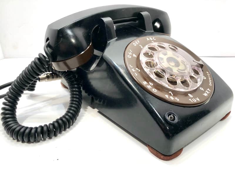Vintage circuitbent telephone microphone lofi mic stutter effect The Brownie 1960s Black and brown image 1