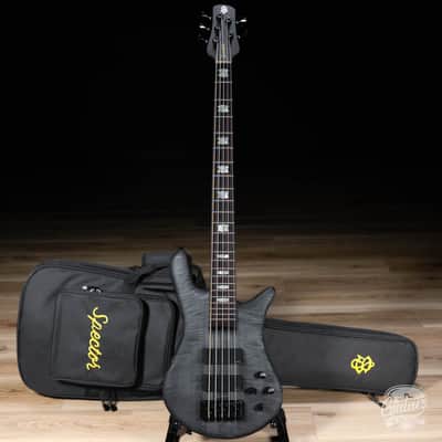 Spector Euro 5 LX Neck-Thru 5-String EMG Bass – Trans Black Stain Matte image 1