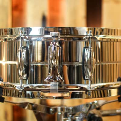 Gretsch 5x14 Brooklyn Chrome over Brass Snare Drum - GB4160 image 3