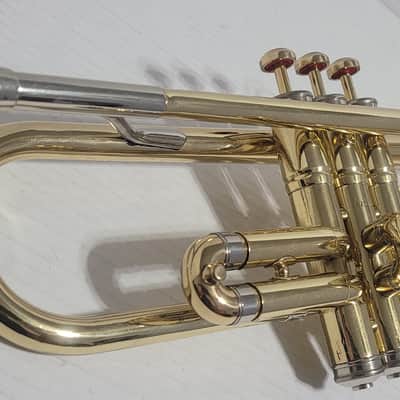 Martin IMPERIAL , TRUMPET W double Reverse LP tuning slide , 2 Mouthpieces and Hard case 1952 - Clear Lacquer image 13