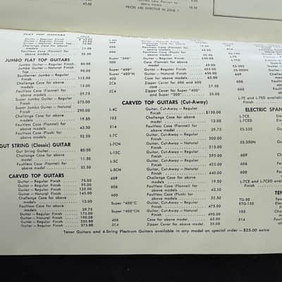 Gibson Late 40's Catalog Reprint 1992 L-5 7 50 J-45 LG-2 Southern Jumbo A-50 ES-300 150 125 Southerner image 8