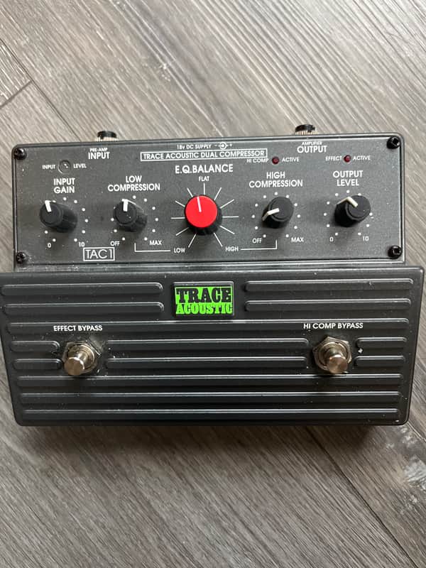 Trace Acoustic TAC 1 Acoustic Guitar Compressor 1995 - Black image 1