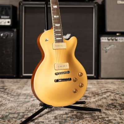 Eastman SB56 Electric Guitar - Vintage Satin Gold with Padded Gig Bag image 12