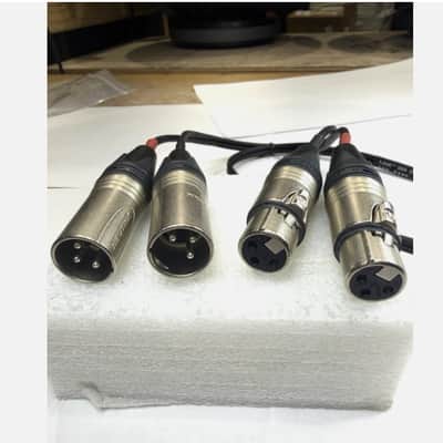 LASE 12 Ft Dual Microphone Cable w Genuine NEUTRIK NC3MXX 3Pin XLR M - NC3FXXX F image 4