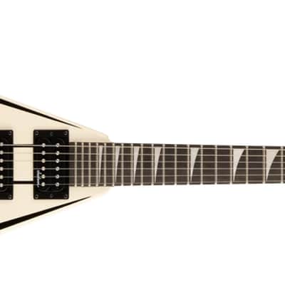 Jackson JS Series RR Minion JS1XM, Snow White w/Black Pin Stripes, Amaranth image 1