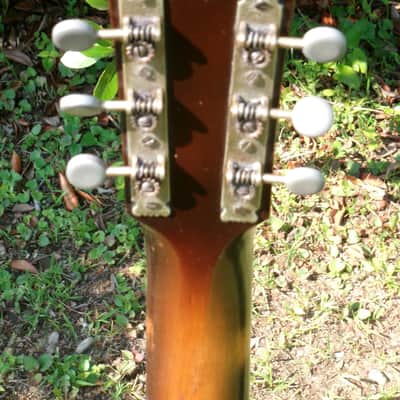 Ultra Rare 1950s Harmony No.1007 Archtop "Made in Occupied Japan" by Kasuga with Vintage Guyatone Pickup image 11