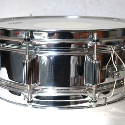 Rogers "Big R" SuperTen 5x14" 10-Lug Steel Snare Drum 1975 - 1976 - Chrome image 5