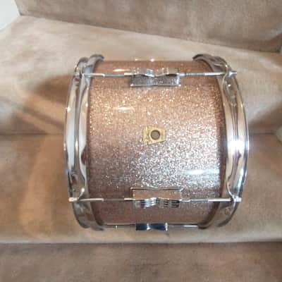 Ludwig Vintage pink champagne sparkle Club Date 8 x 22 inch tom, 1966 - mint! image 5