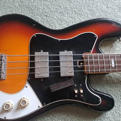 Univox Deluxe Two-Pickup Bass 1971-1975 teisco / kawai mij image 8
