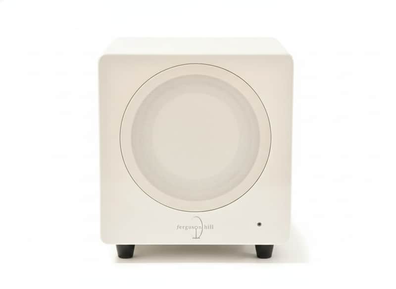 Ferguson Hill FH008 Powered Subwoofer | White Gloss Finish | 200W | Audiophile image 1