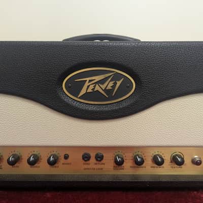 Peavey Windsor 100-Watt All Tube Guitar Amp Head 2000s - Black and Cream Amplifier image 4