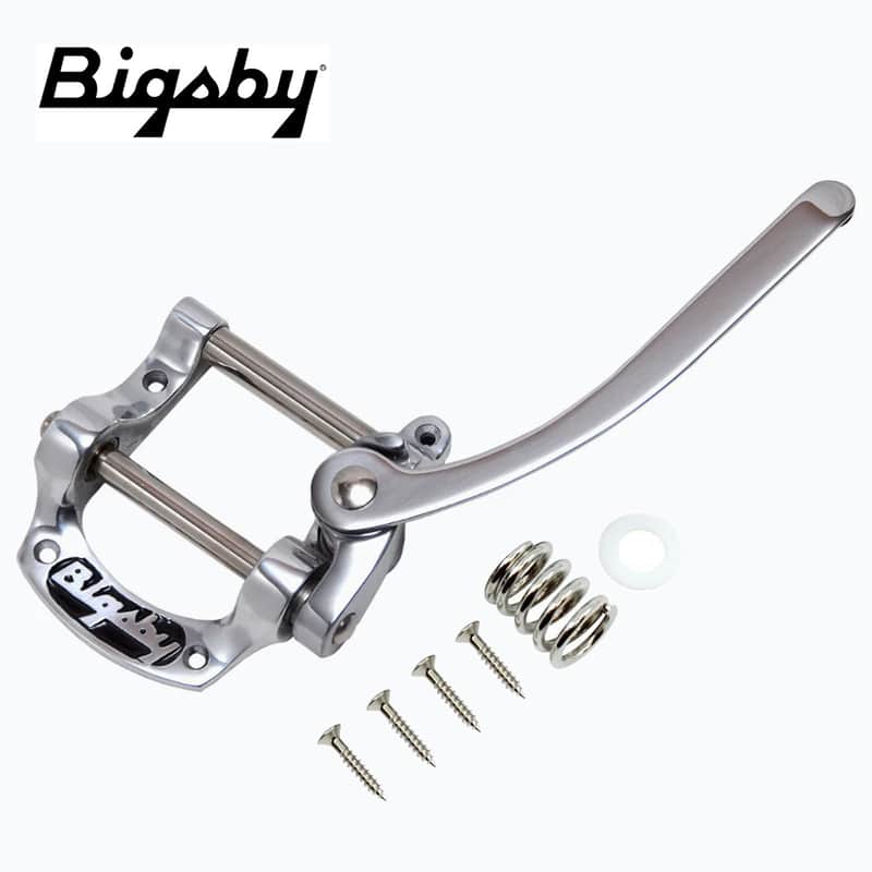NEW Bigsby® B5 Tremolo Vibrato Tailpiece Polished Aluminum Flat Tops Kalamazoo image 1
