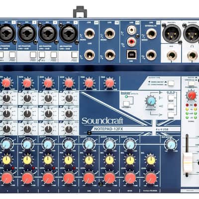 Soundcraft Notepad-12FX 12-Channel Analog Mixer w/ USB I/O and Lexicon Effects image 7