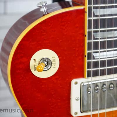 Gibson Custom Shop M2M Birdseye ’59 Les Paul Standard Reissue - Washed Cherry Sunburst image 4