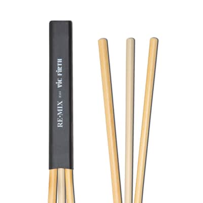 VIC FIRTH RM4 REMIX BRUSHES RATTAN/BIRCH image 4