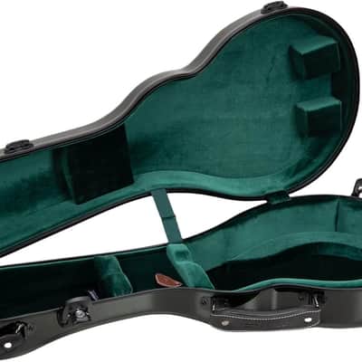Crossrock Air Carbon Mandolin Case for F-Style (Fits Gibson F5) | Gloss 3K Carbon Weave Finish in Racing Green, TSA Lock, Backpack Straps, Dust Cover – Elite Flight Case image 6