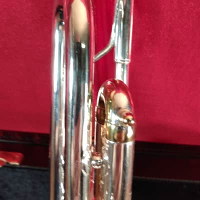 Besson MEHA .470" LARGE BORE 1972 - SILVER & GOLDPLATED image 11