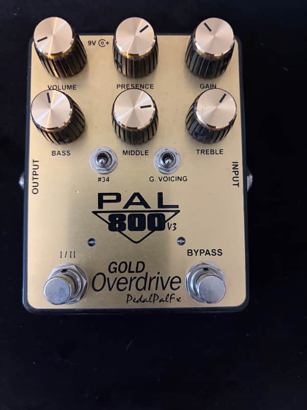 PedalPalFx PAL 800-V3 Gold Overdrive 2020 - Present - Gold