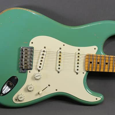 Fender Custom Shop Stratocaster 1955 Relic Foam Green Masterbuilt John Cruz 2016 image 1