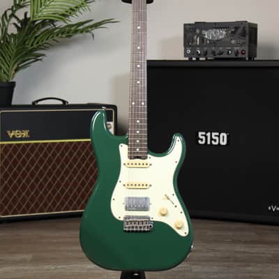 2019 Schecter USA Custom Shop Traditional Wembley-II Sherwood Green HSS image 1