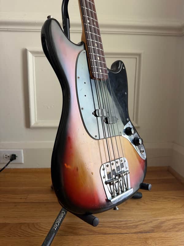 1974 Fender Mustang Bass Sunburst image 1