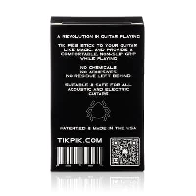 TIK PIK 6-Pack Guitar Picks for Acoustic & Bass Guitars | As Seen On Shark Tank | Black Multi-Gauge image 4