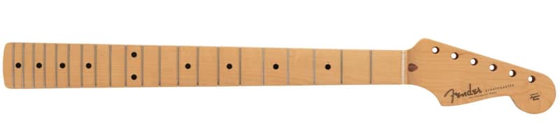 Fender Made in Japan Traditional II 50's Stratocaster Neck, 21 Vintage Frets, 9.5" Radius, U Shape, Maple image 1