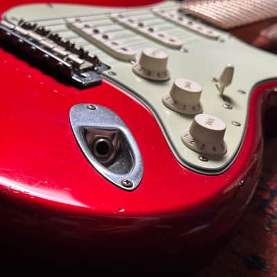 Fender Custom Shop '60 Relic Stratocaster 2006 Candy Apple Red with Matching Headstock image 8