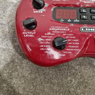 Line 6 POD - Guitar Processor - Red - Fair image 8
