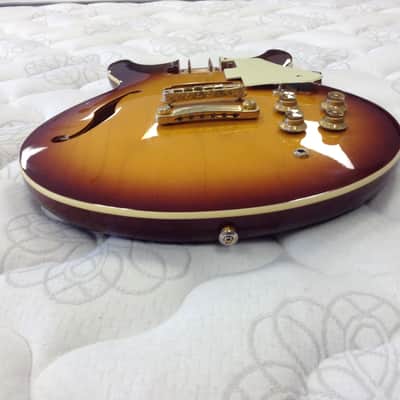 JB Player (JBP) Artist 80s Sunburst Semi Hollow Electric Guitar Body Very Good Condition image 8