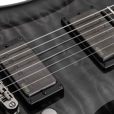 Schecter Hellraiser Hybrid C-1 - Trans Black Burst (TBB) (1922) image 5