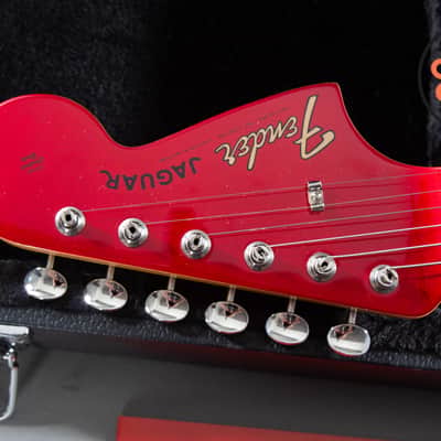 2025 Fender Japan MIJ FSR Traditional 60s Jaguar Candy Apple Red Matching Headstock image 3