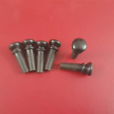 Acoustic Guitar Strap Button End Pin Black- 6 pcs image 2