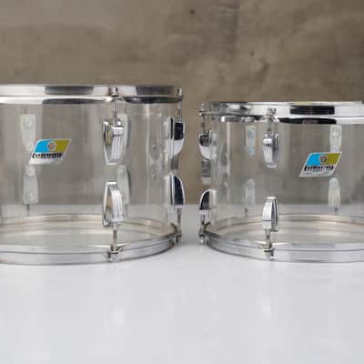 1976 Ludwig Vistalite Clear 5pc Drums #59091 image 8