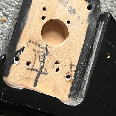Immagine lefty 2007 Fender MIM Standard Telecaster guitar body black left handed - 2